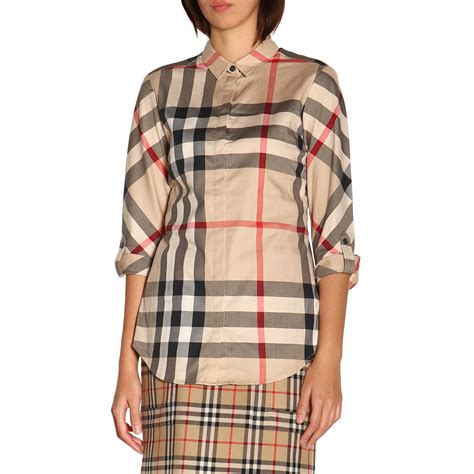 camicia burberry donna colletto|Camicie per donna di Burberry .